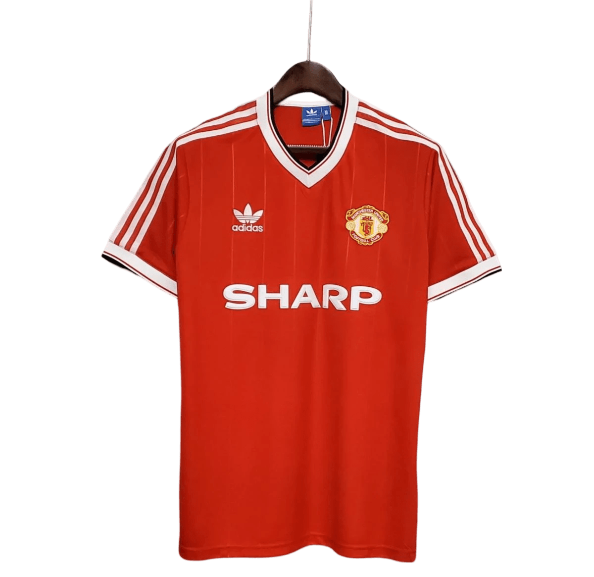 1983/1984 Manchester United SHARP Home Retro Kit 1983/1984 Manchester United SHARP Home Retro Kit