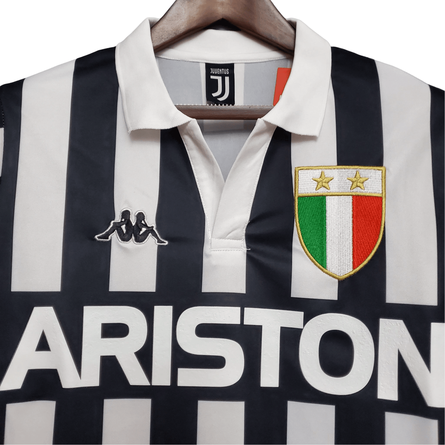 1984/1985 Juventus Retro Jersey - ARISTON Home Edition at GoVintageJersey Store