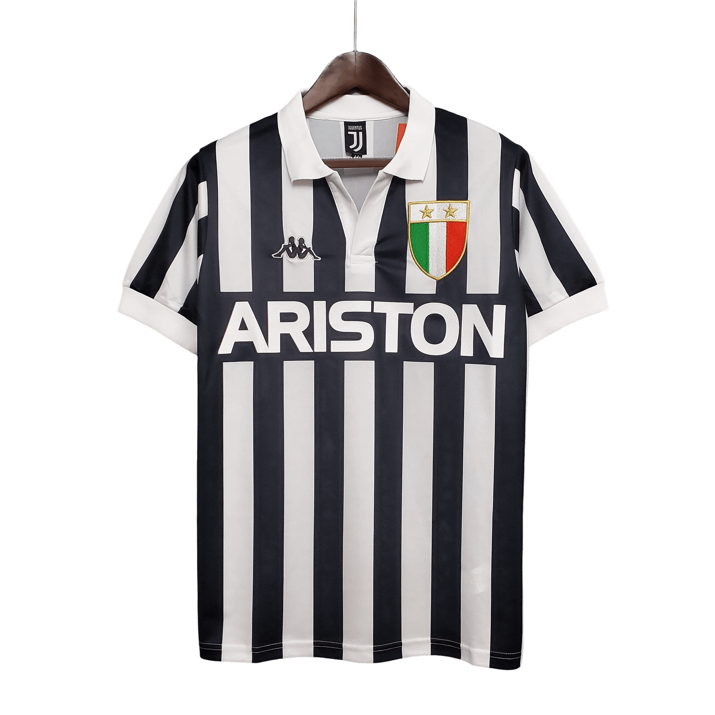 1984/1985 Juventus Retro Jersey - ARISTON Home Edition at GoVintageJersey Store
