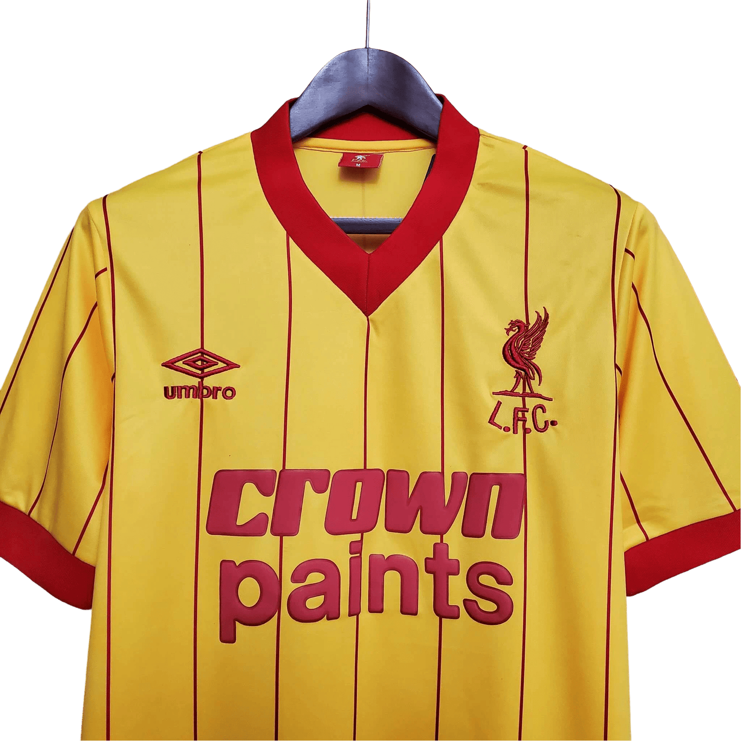 1984/1985 Liverpool Crown Paints - Yellow Away Retro Kit - ClassicKits433 - GovintageJersey