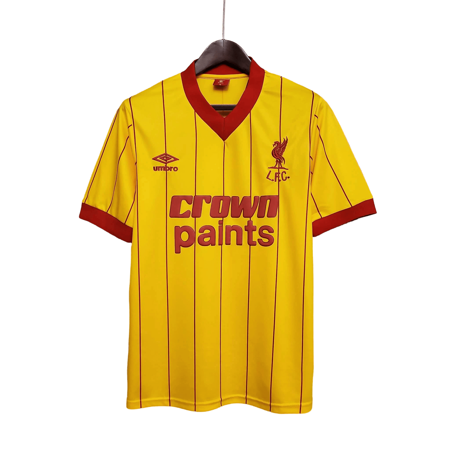 1984/1985 Liverpool Crown Paints - Yellow Away Retro Kit - ClassicKits433 - GovintageJersey