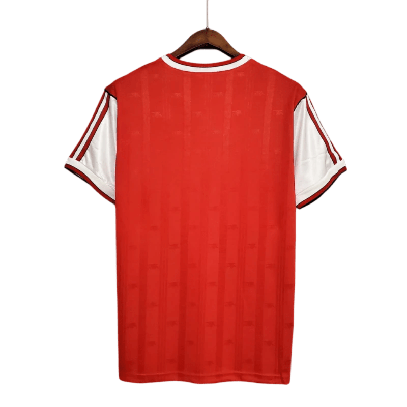 1986/1987 Arsenal Retro Jersey - Home & JVC Edition at GoVintageJersey Store