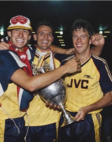 1988/1989 Arsenal Retro Jersey - Yellow Away & JVC Edition at GoVintageJersey Store