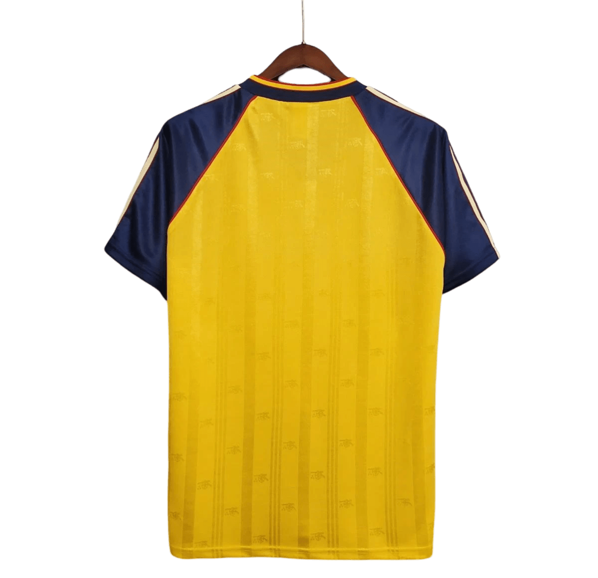 1988/1989 Arsenal Retro Jersey - Yellow Away & JVC Edition at GoVintageJersey Store