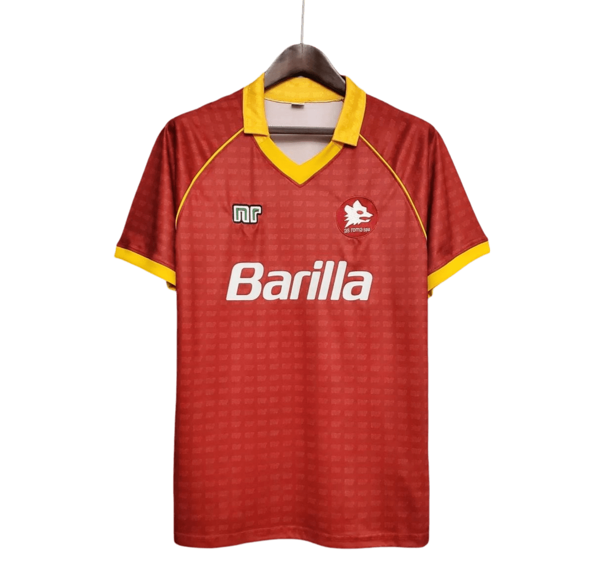 1990/1991 AS ROMA Barilla Home Retro Kit - ClassicKits433 - GovintageJersey