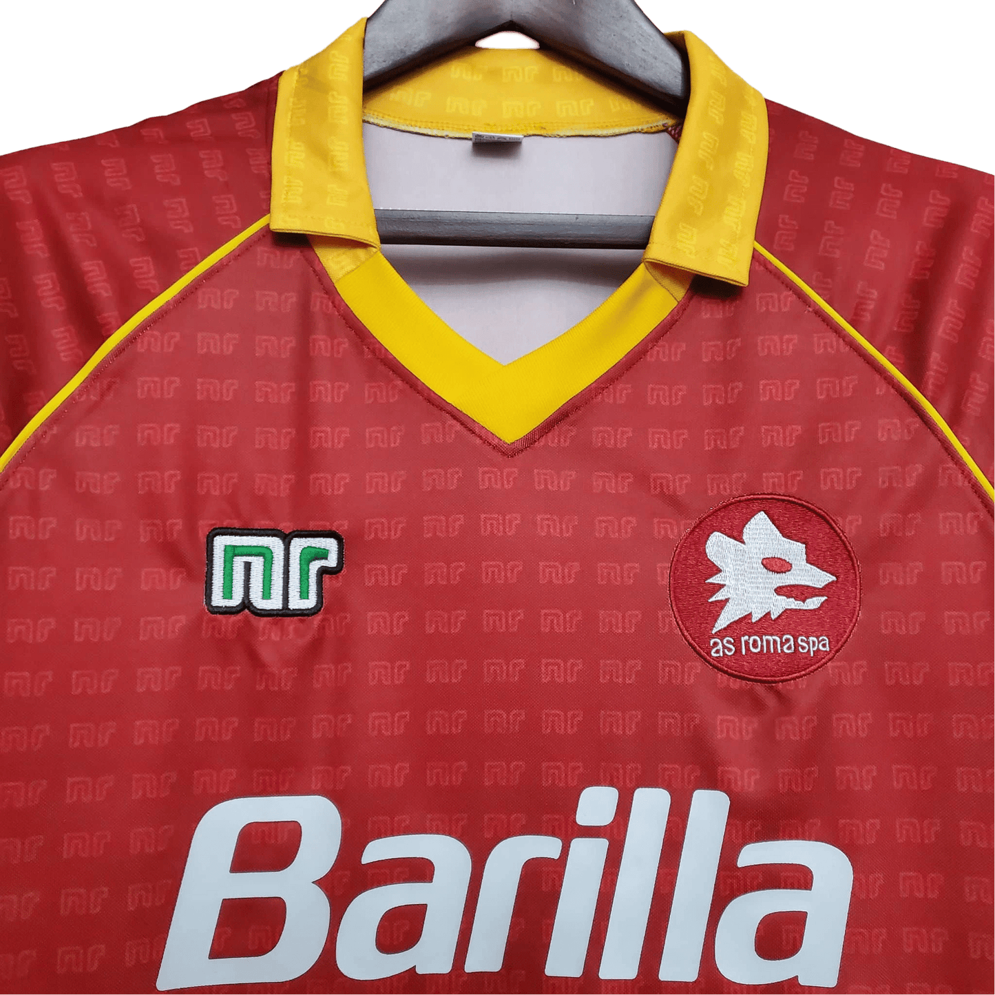 1990/1991 AS ROMA Barilla Home Retro Kit - ClassicKits433 - GovintageJersey
