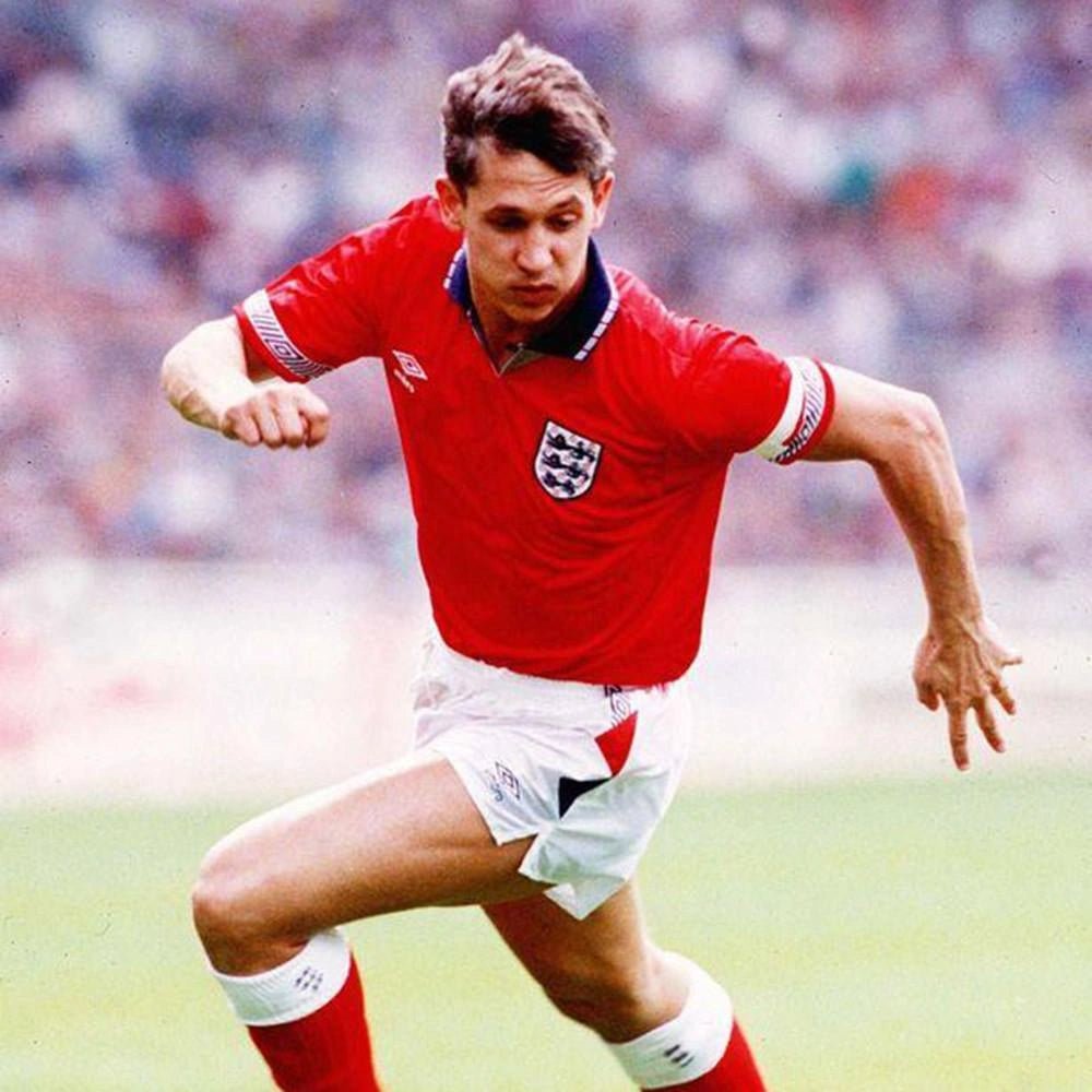1990/1991 England Red Away Retro Kit - ClassicKits433 - GovintageJersey