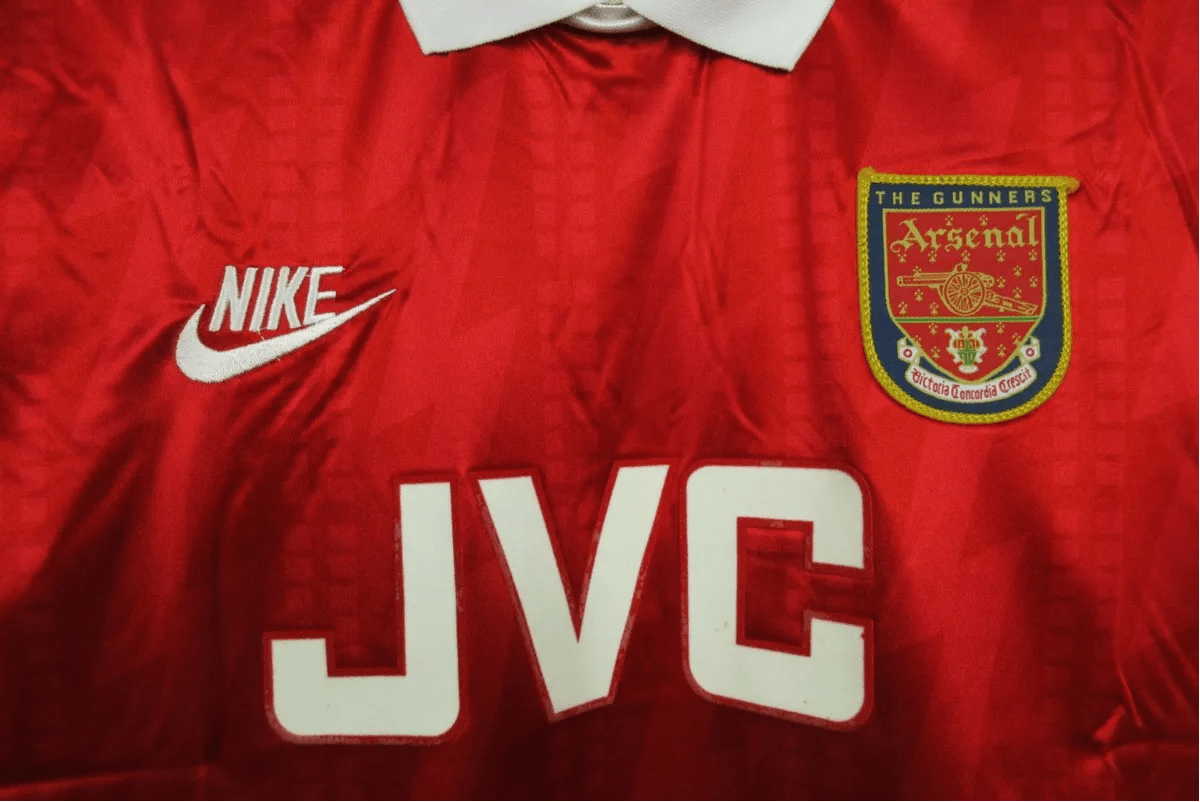 1994/1995 Arsenal JVC Home Retro Kit - ClassicKits433 - GovintageJersey