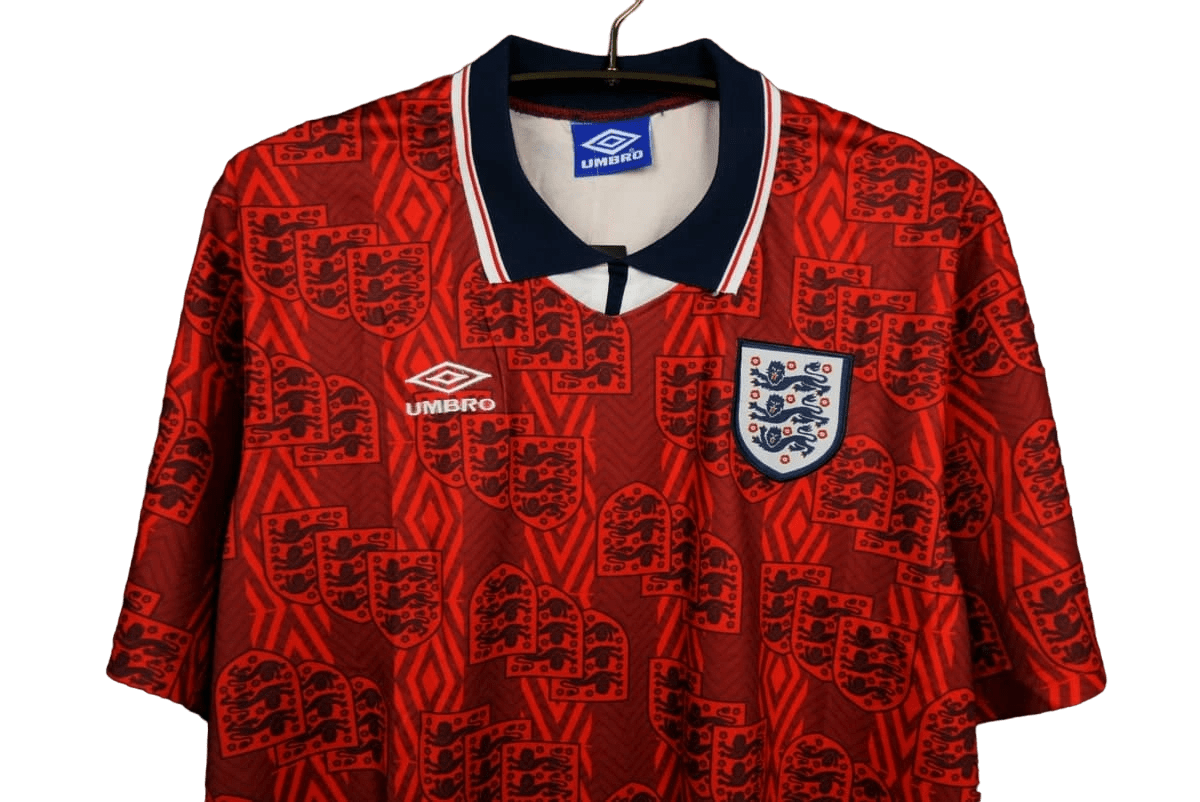 1994/1995 England Red Away Retro Kit - ClassicKits433 - GovintageJersey