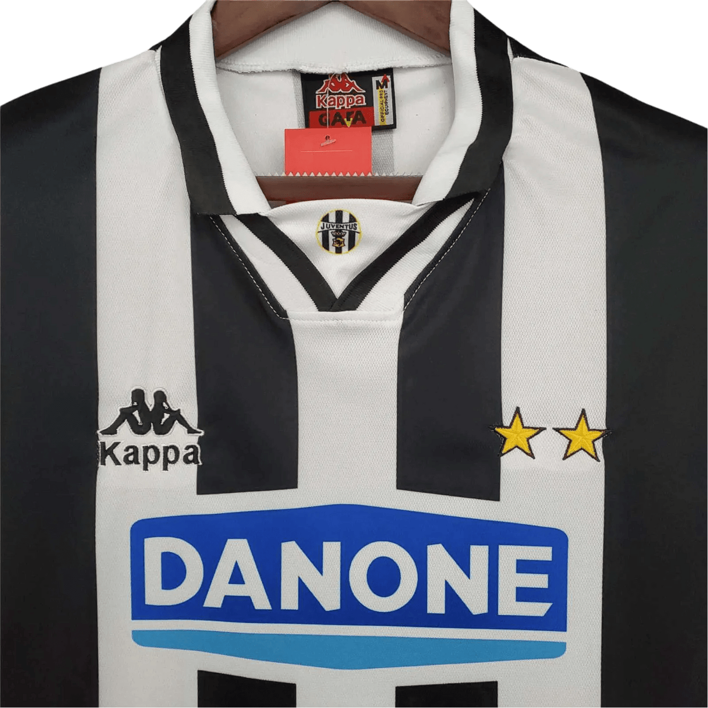1994/1995 Juventus Retro Jersey - DANONE Home Edition at GoVintageJersey Store