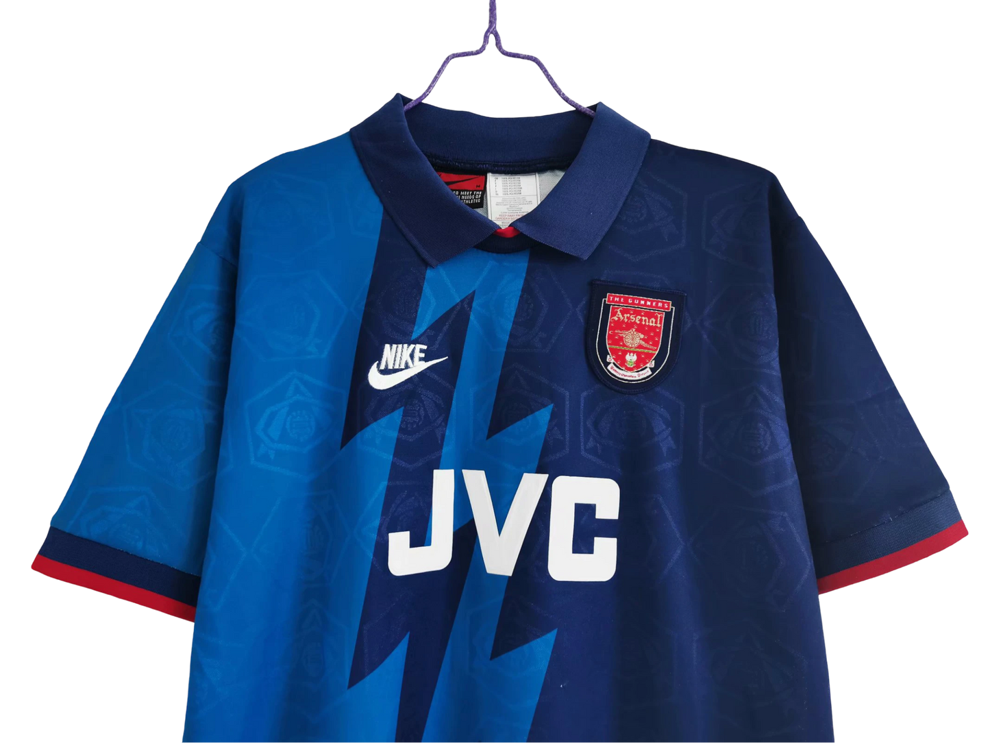 1995/1996 Arsenal JVC Blue Away Retro Kit - ClassicKits433 - GovintageJersey