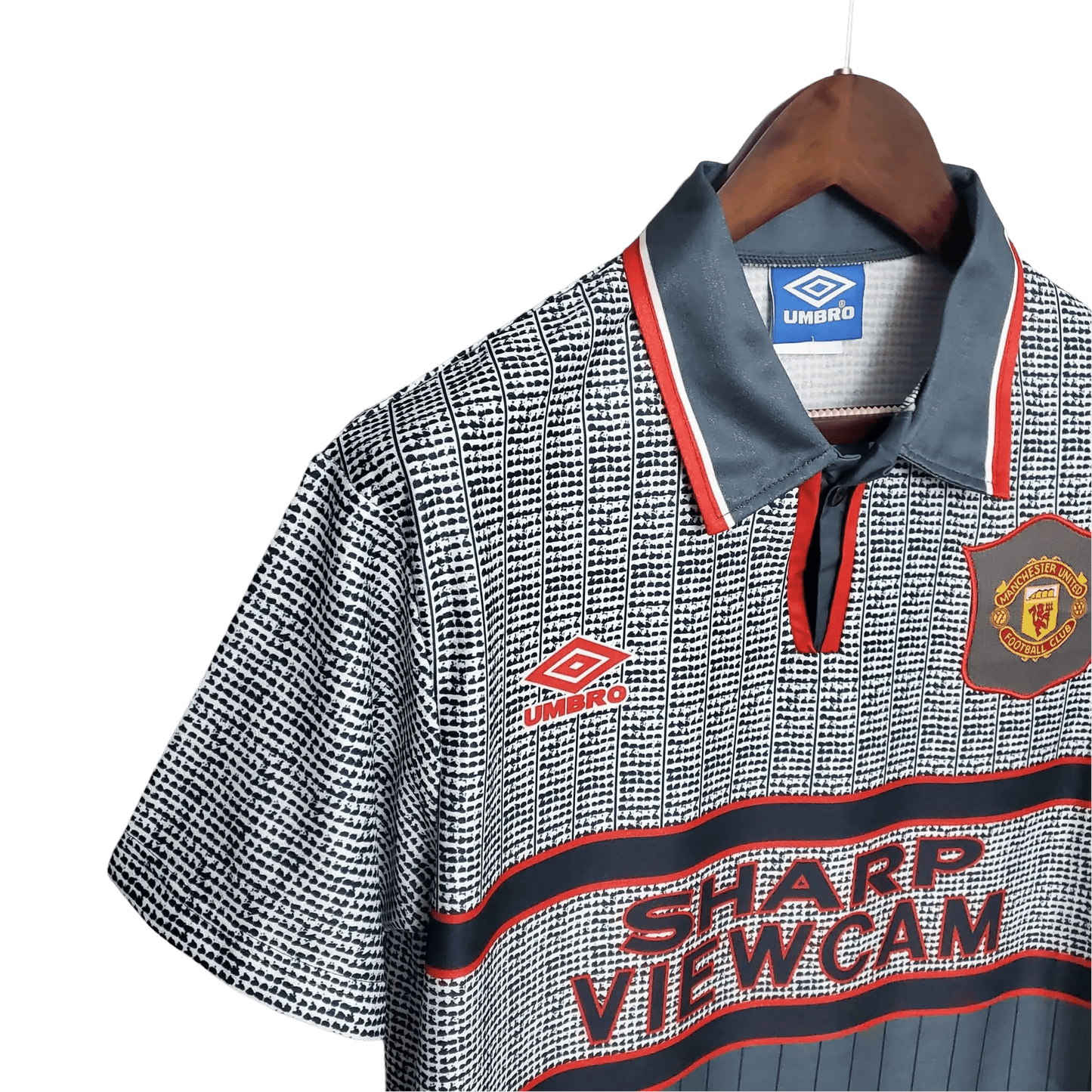 1995/1996 Manchester United SAHRP VIEWCAM - Gray Away Retro Kit - ClassicKits433 - GovintageJersey