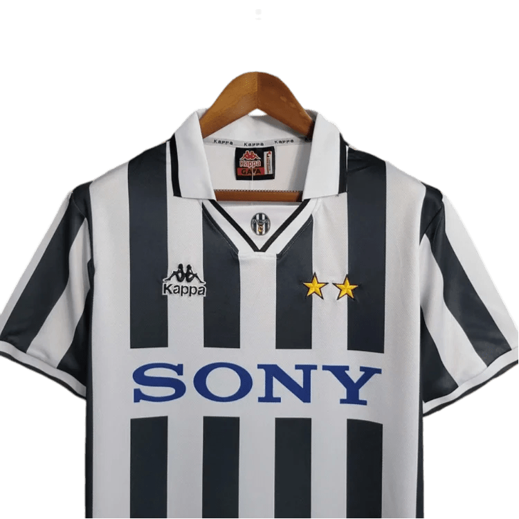 1995/1997 Juventus Retro Jersey - SONY Home Edition at GoVintageJersey Store