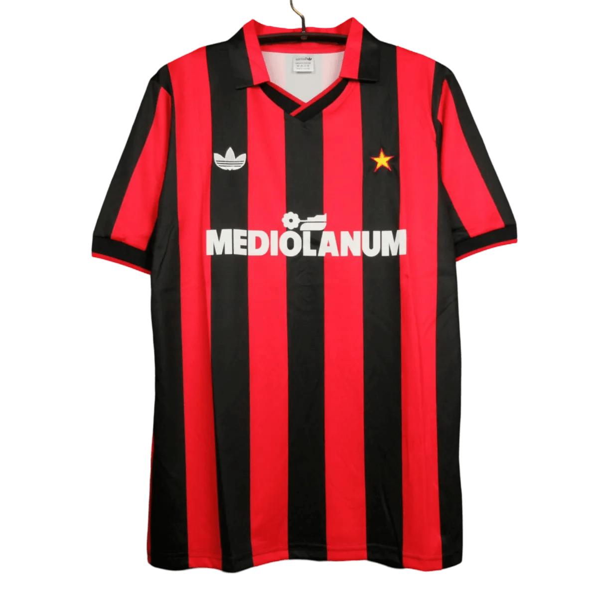 1988/1989 AC Milan Retro Jersey - Mediolanum Home Edition at GoVintageJersey Store