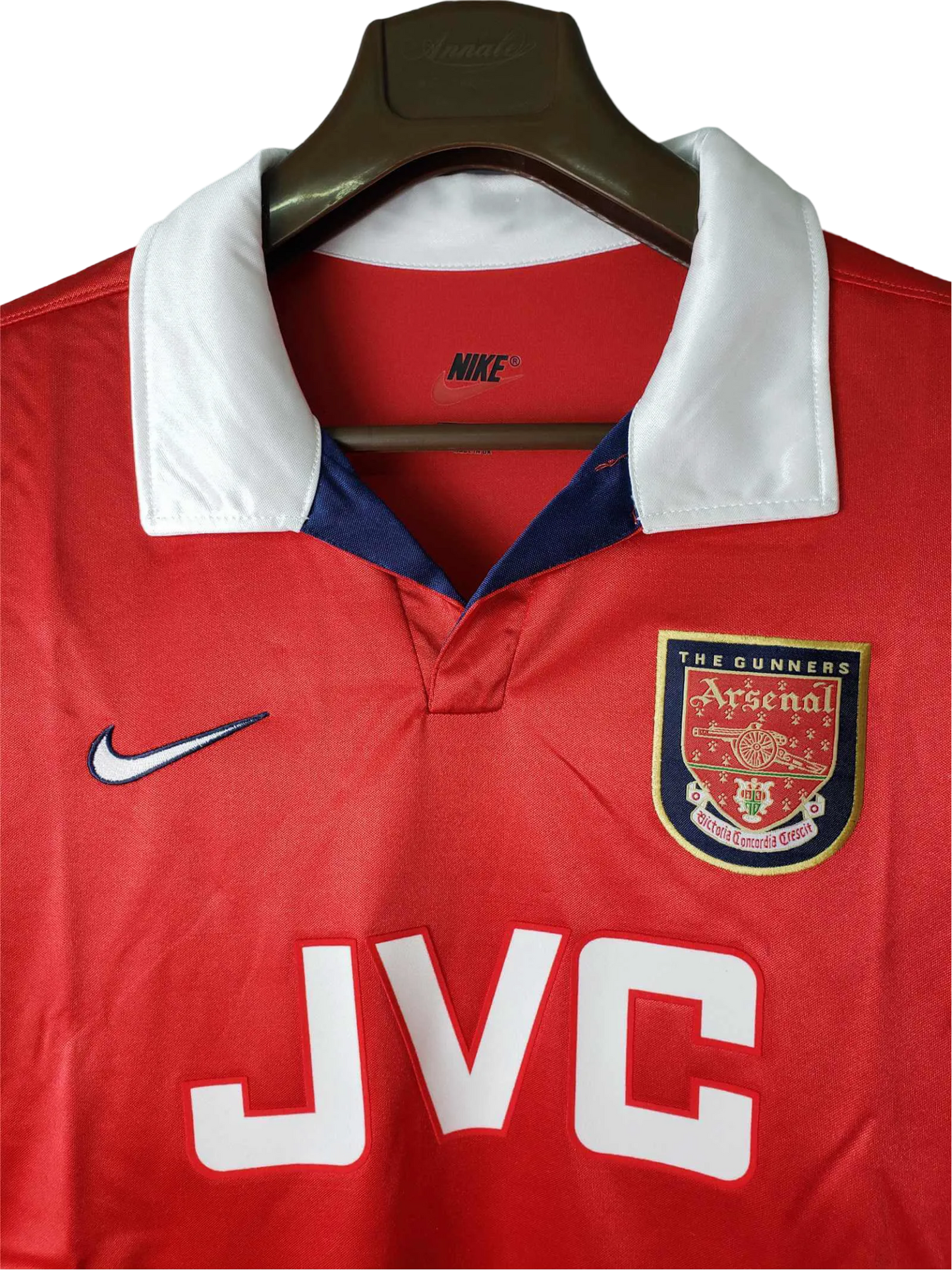 1998/1999 Arsenal JVC Home Kit – Long sleeve - ClassicKits433 - GovintageJersey