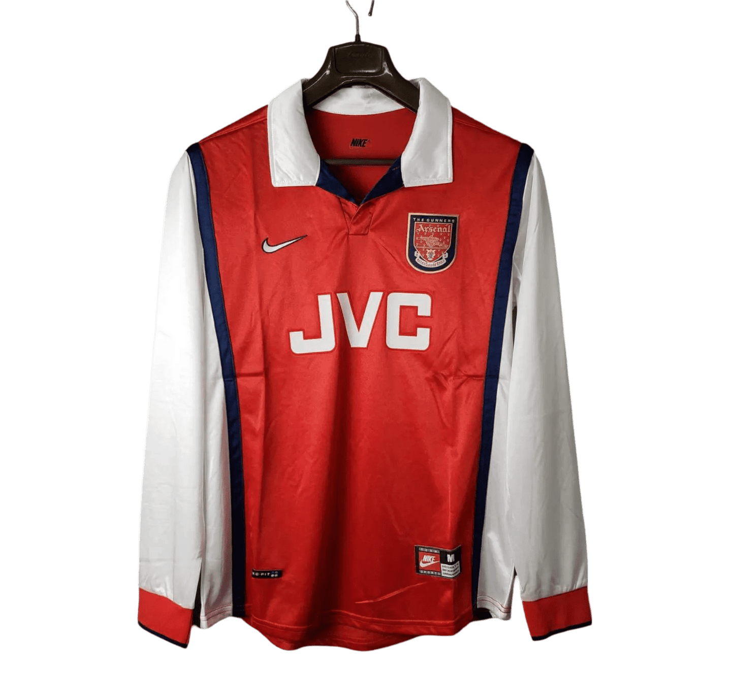 1998/1999 Arsenal JVC Home Kit – Long sleeve - ClassicKits433 - GovintageJersey