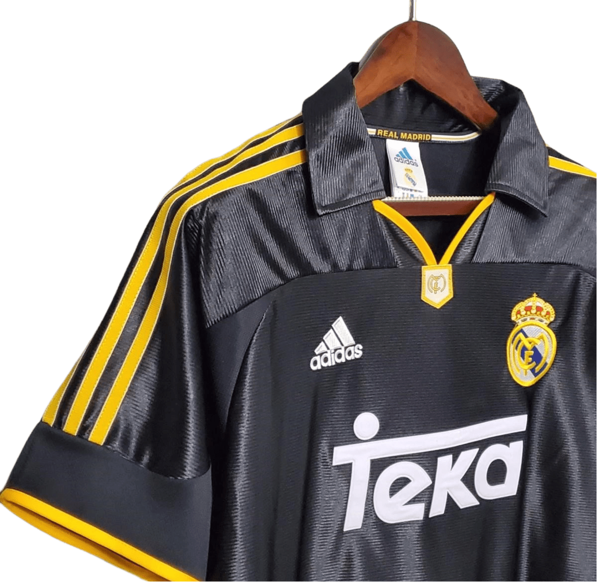 1999/2000 Real Madrid Teka Black Away Retro Kit - ClassicKits433 - GovintageJersey