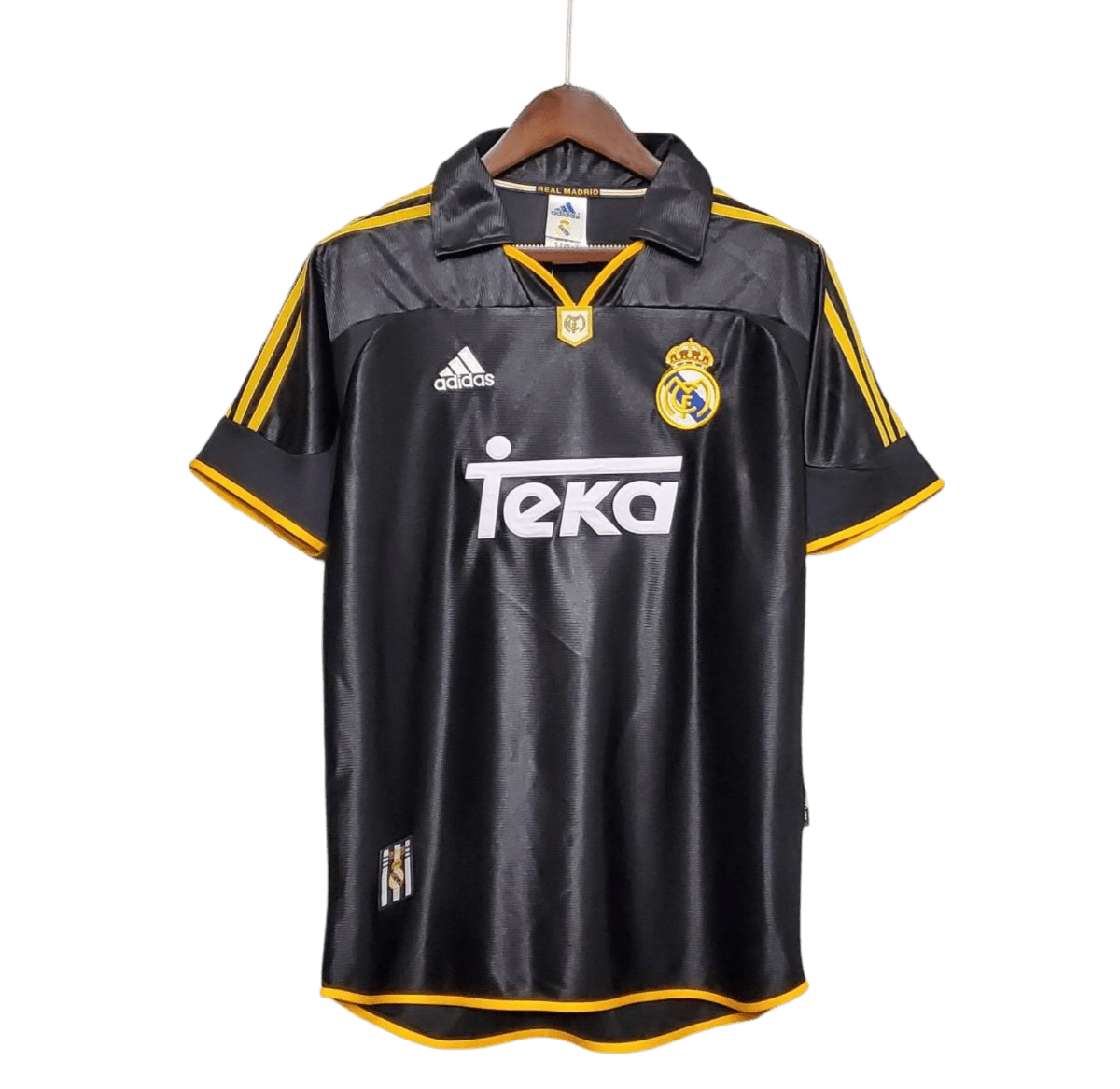 1999/2000 Real Madrid Teka Black Away Retro Kit - ClassicKits433 - GovintageJersey