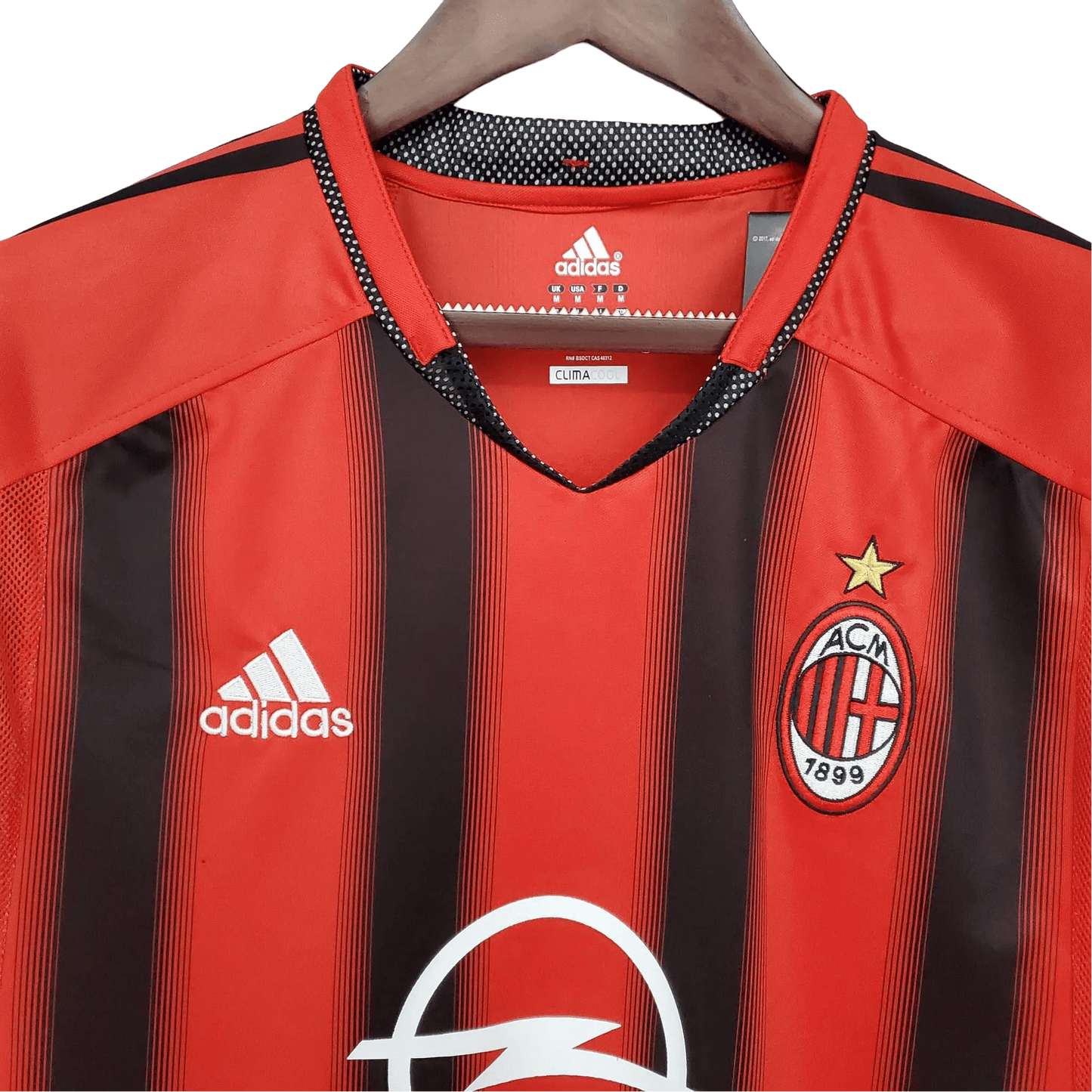 2000/2002 AC Milan Retro Jersey - OPEL Home Edition at GoVintageJersey Store