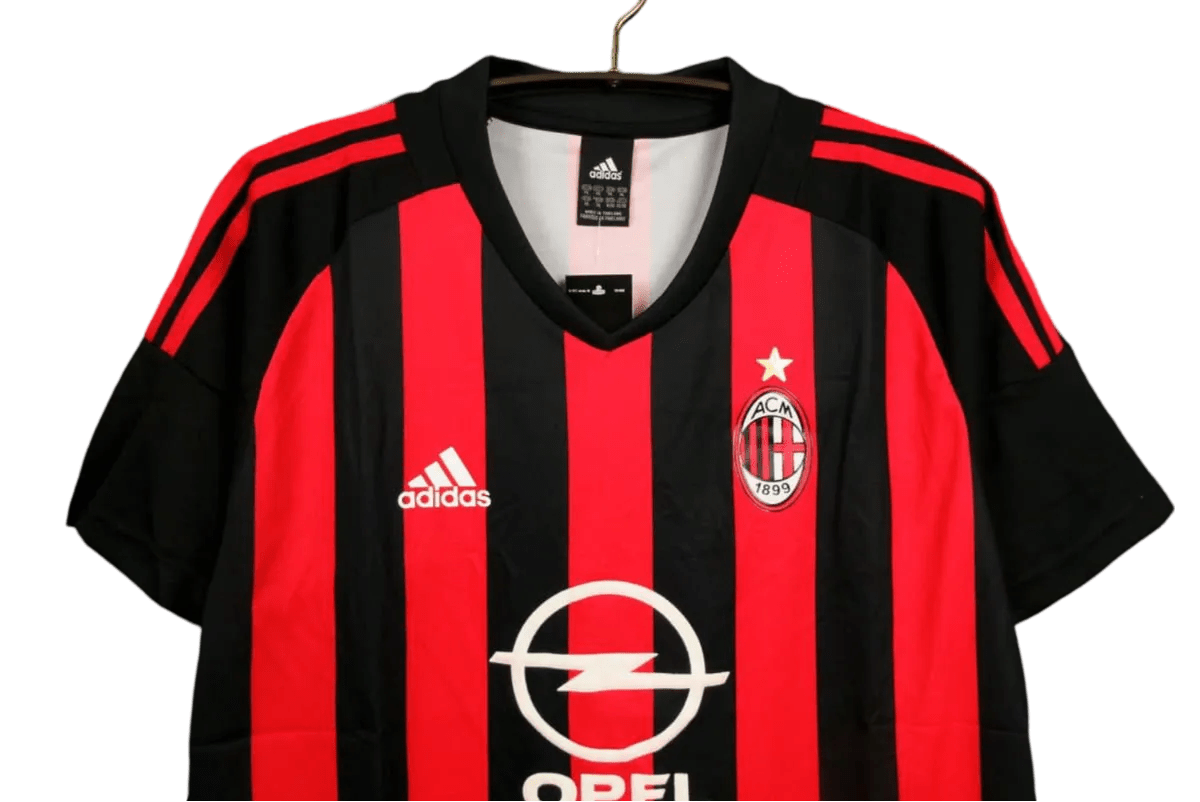 2002/2003 AC Milan Retro Jersey - OPEL & Home Edition at GoVintageJersey Store