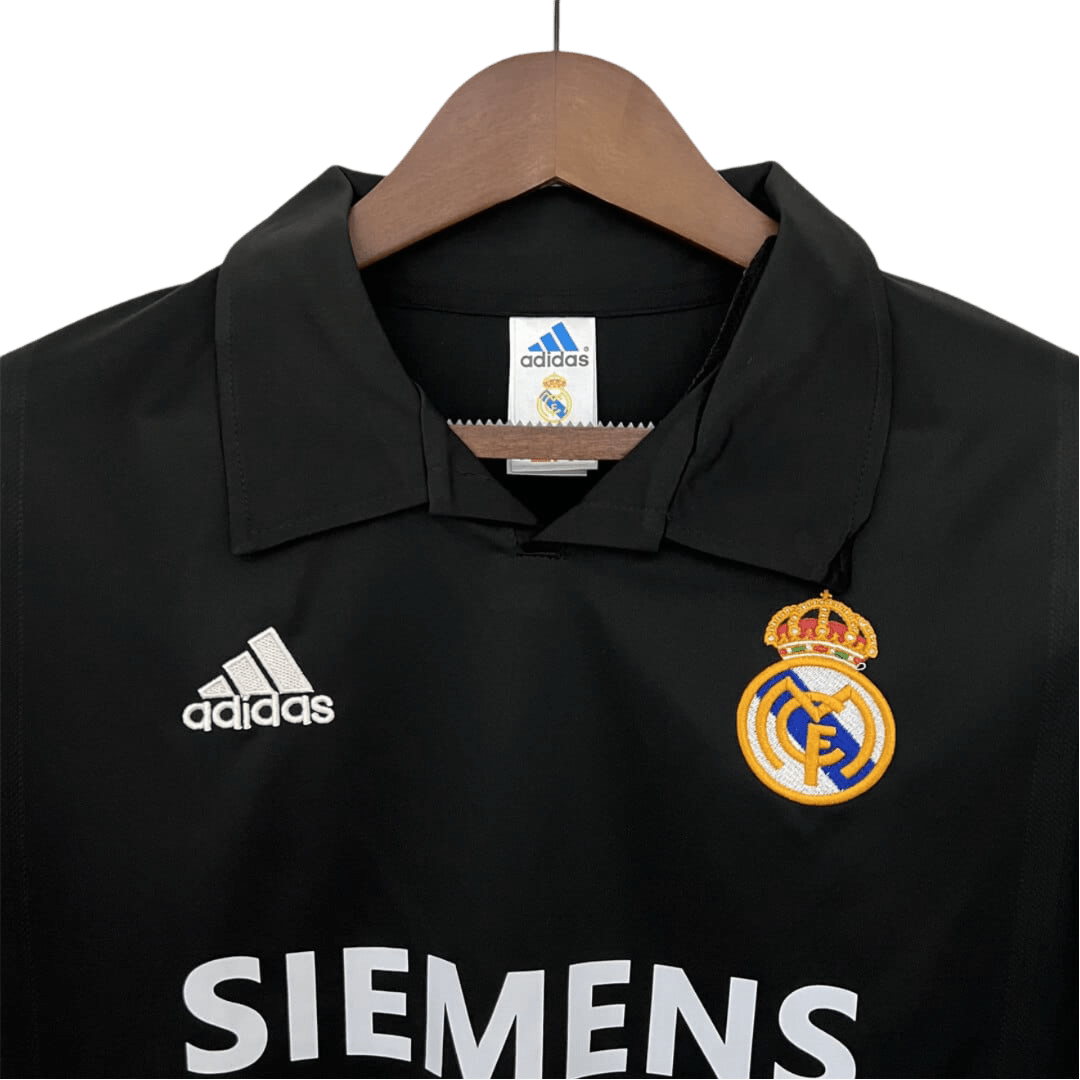 2002/2003 Real Madrid Siemens Mobile Black Retro Kit - ClassicKits433 - GovintageJersey