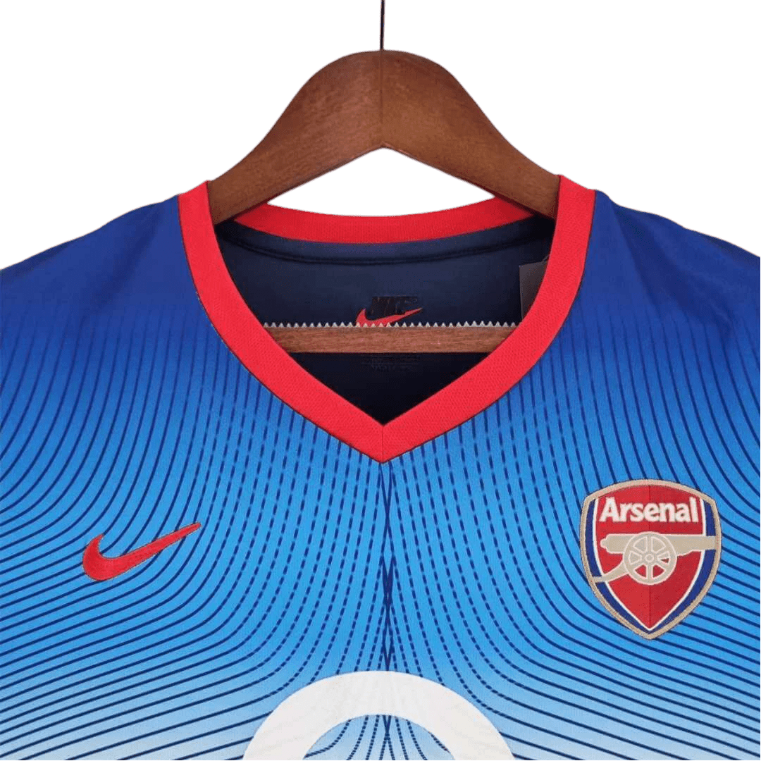 2002/2004 Arsenal Sponsor O2 Blue Away Retro Kit - ClassicKits433 - GovintageJersey