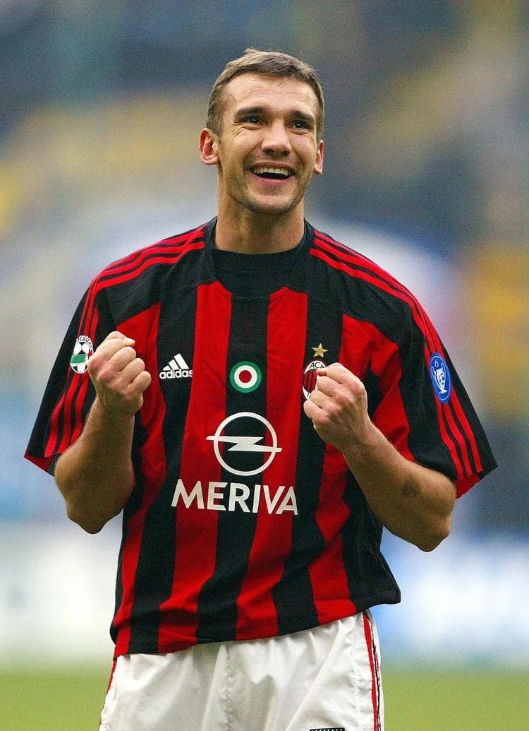2003/2004 AC Milan Retro Jersey - OPEL MERIVA Home Edition at GoVintageJersey Store