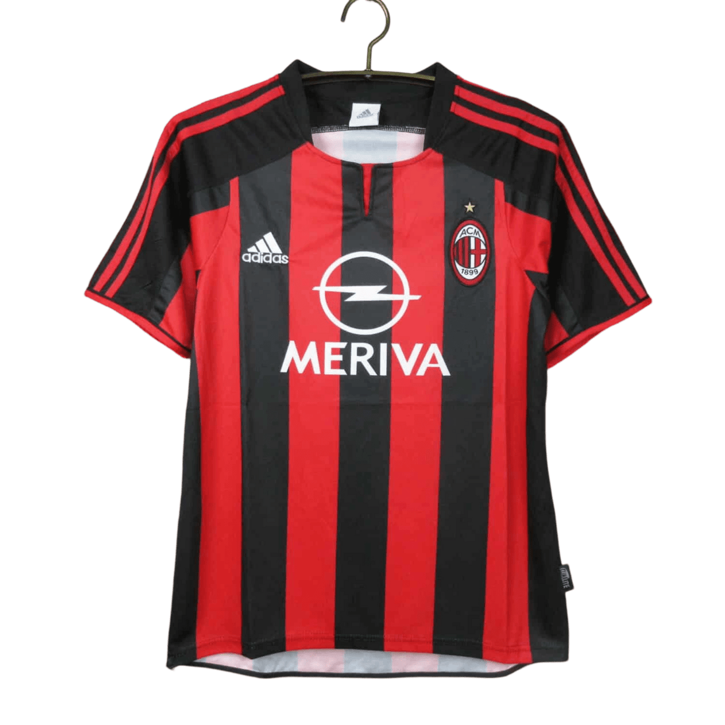 2003/2004 AC Milan Retro Jersey - OPEL MERIVA Home Edition at GoVintageJersey Store