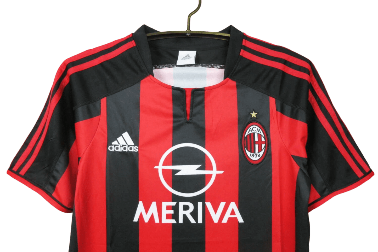 2003/2004 AC Milan Retro Jersey - OPEL MERIVA Home Edition at GoVintageJersey Store