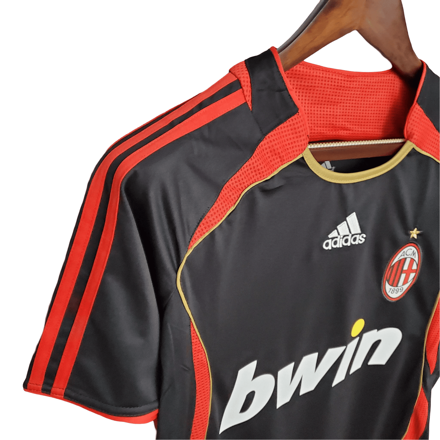 2006/2007 AC Milan Retro Jersey - Bwin Black Third Kit at GoVintageJersey Store