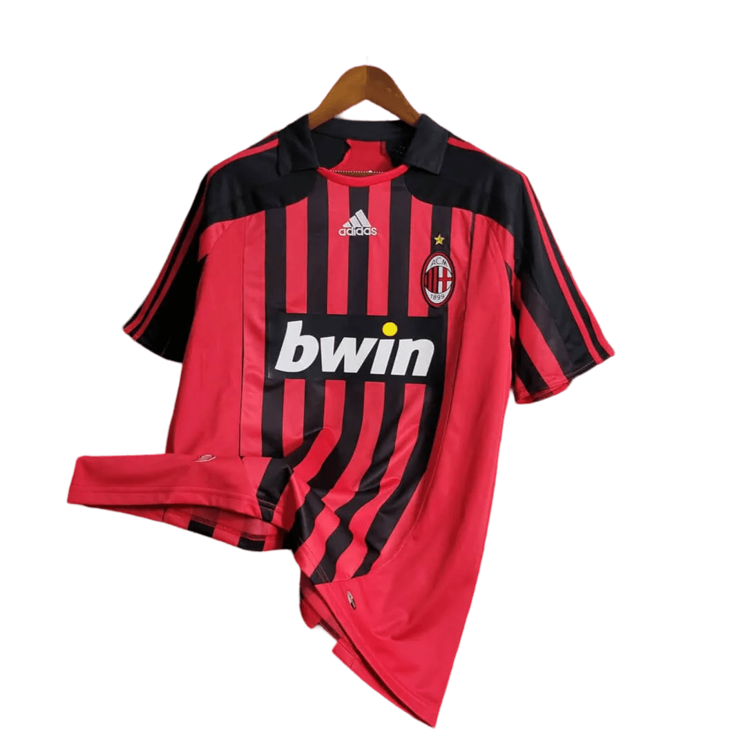 2007/2008 AC Milan Retro Kit - Bwin Home Edition at GoVintageJersey Store