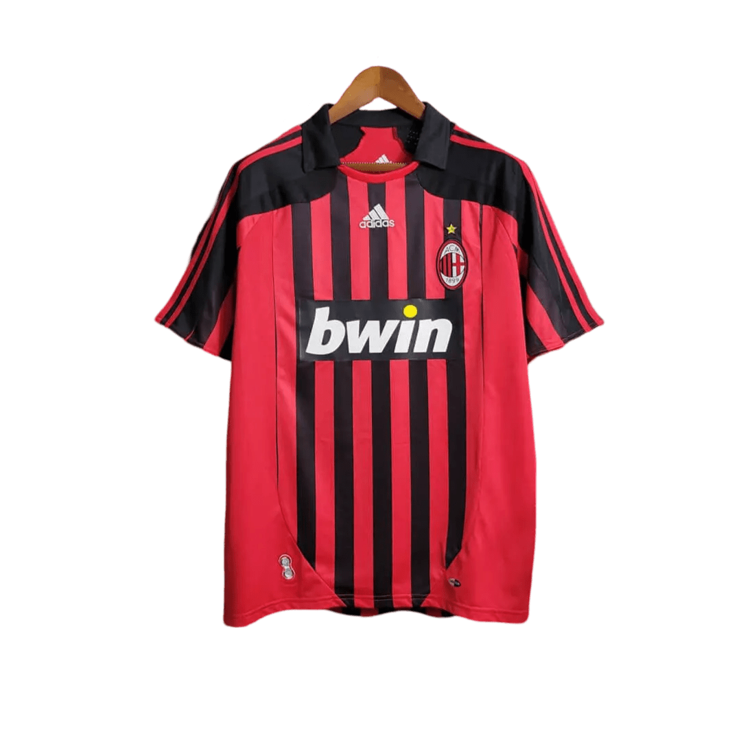 2007/2008 AC Milan Retro Kit - Bwin Home Edition at GoVintageJersey Store