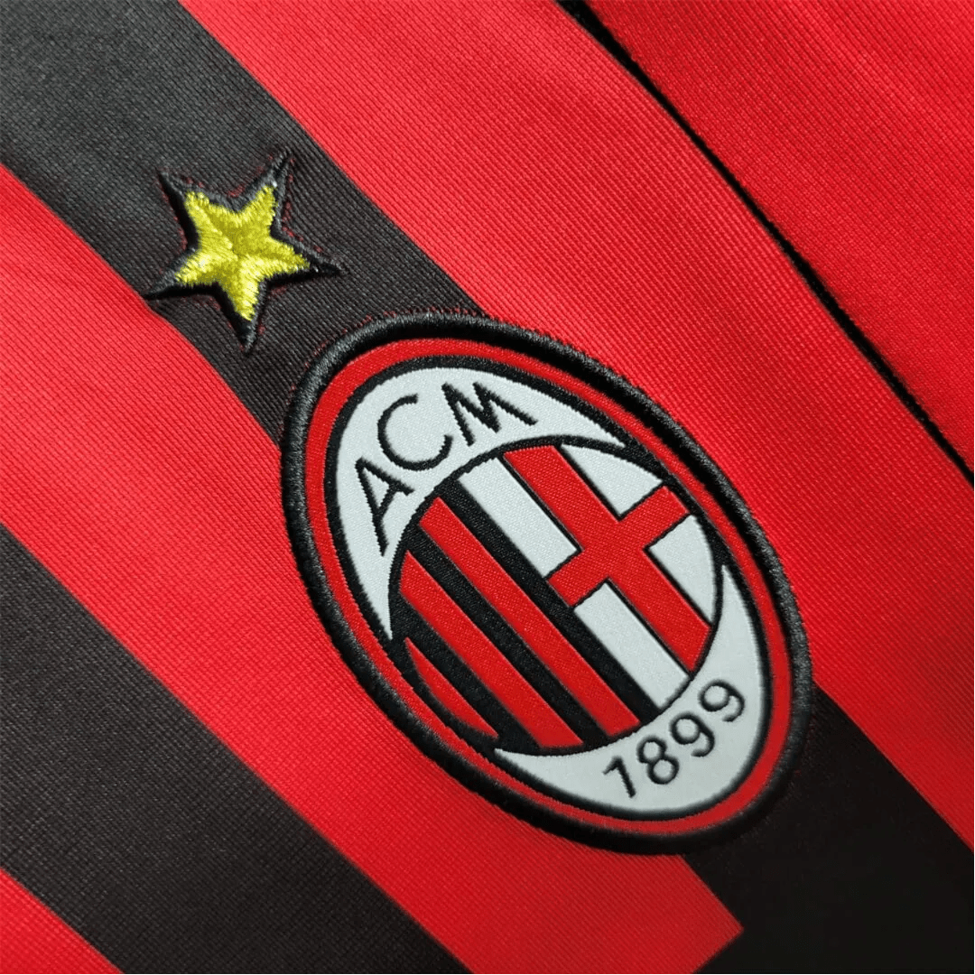2007/2008 AC Milan Retro Kit - Bwin Home Edition at GoVintageJersey Store