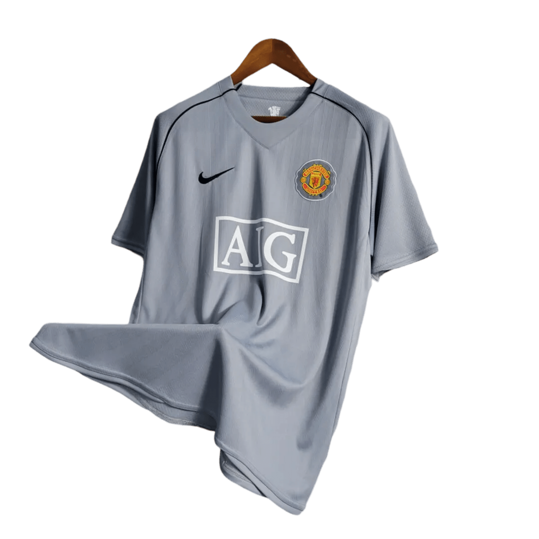 2007/2008 Manchester United AIG - Home Gray goalkeeper Retro Kit - ClassicKits433 - GovintageJersey