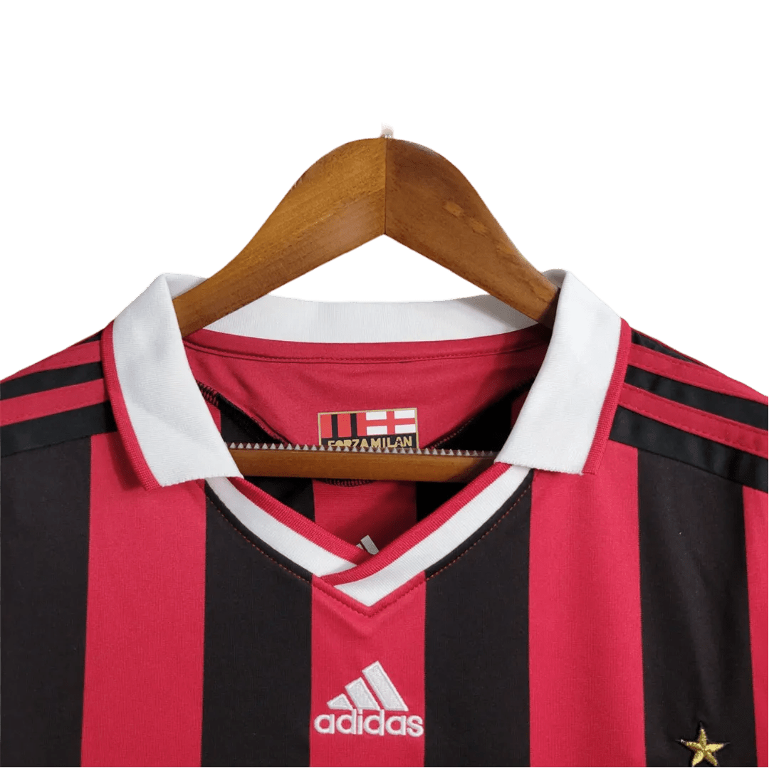 2009/2010 AC Milan Retro Jersey - Bwin Home Edition at GoVintageJersey Store