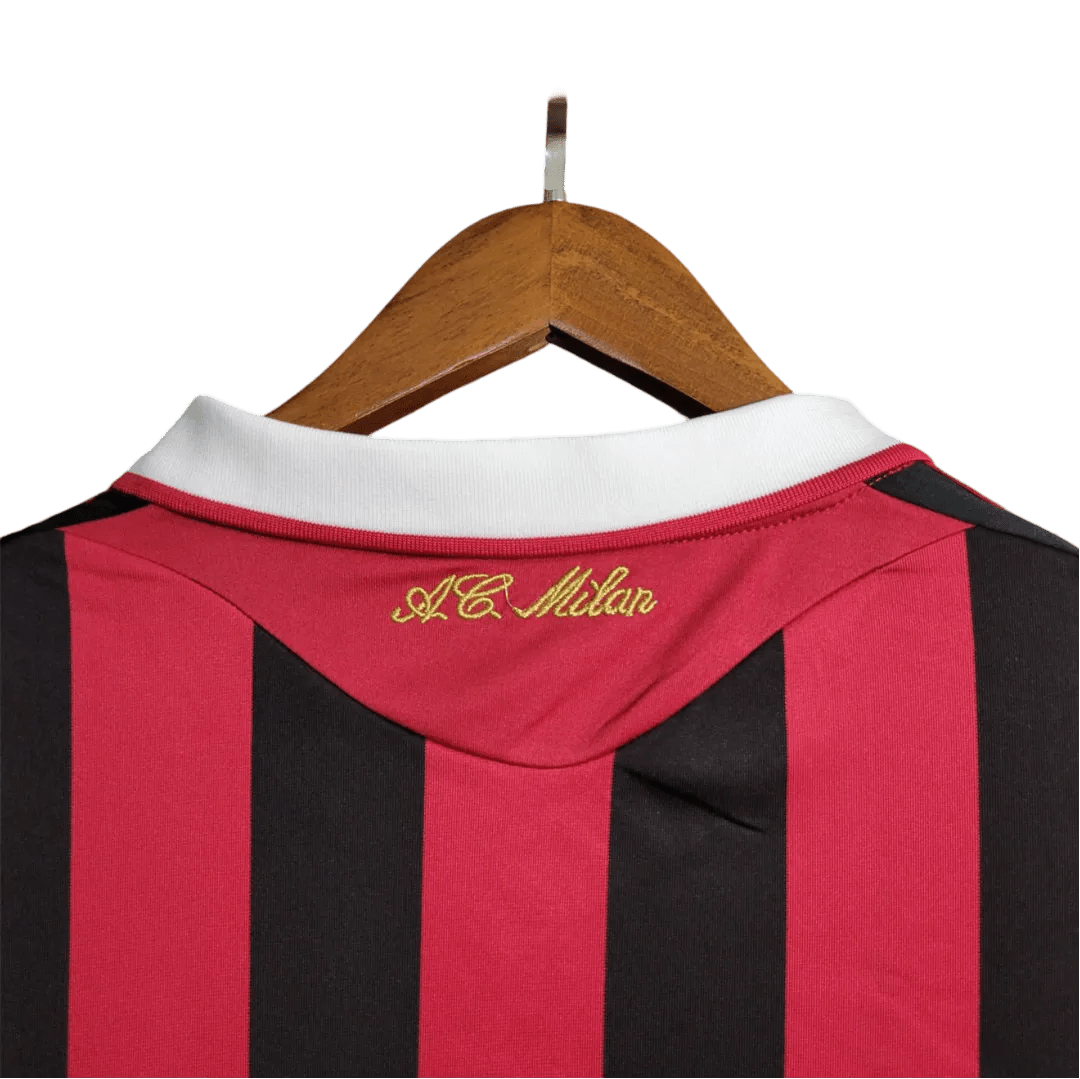 2009/2010 AC Milan Retro Jersey - Bwin Home Edition at GoVintageJersey Store