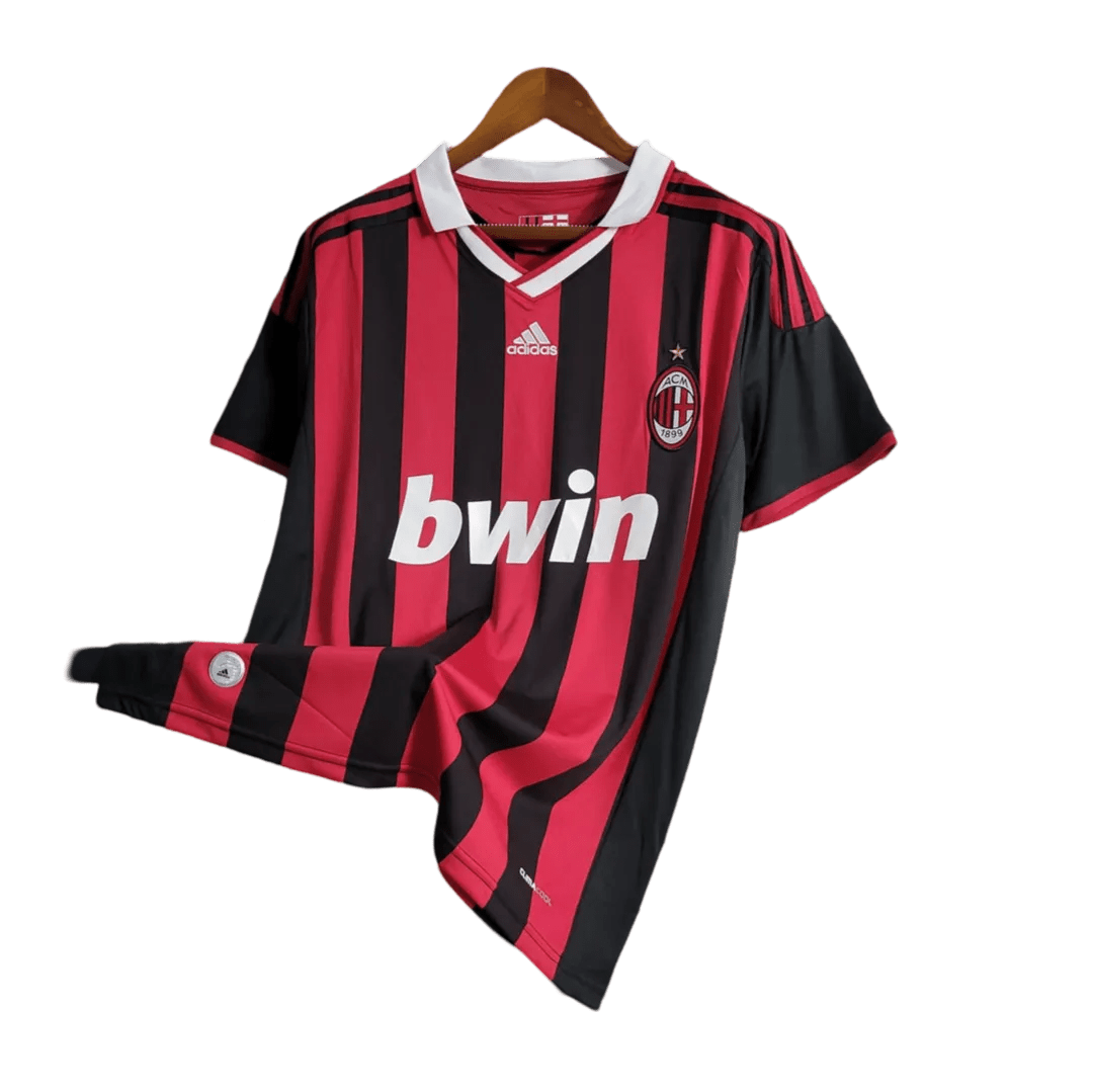 2009/2010 AC Milan Retro Jersey - Bwin Home Edition at GoVintageJersey Store