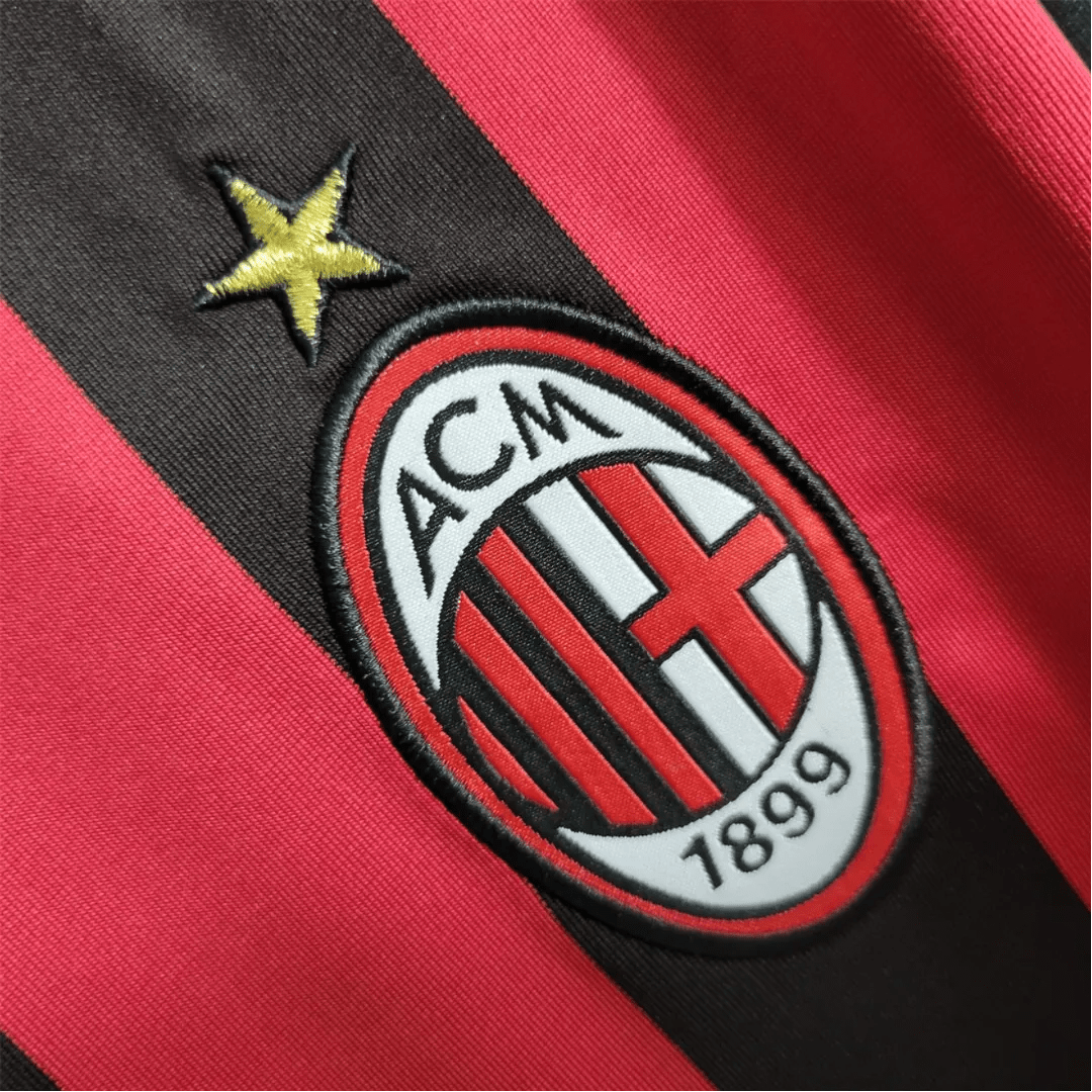 2009/2010 AC Milan Retro Jersey - Bwin Home Edition at GoVintageJersey Store