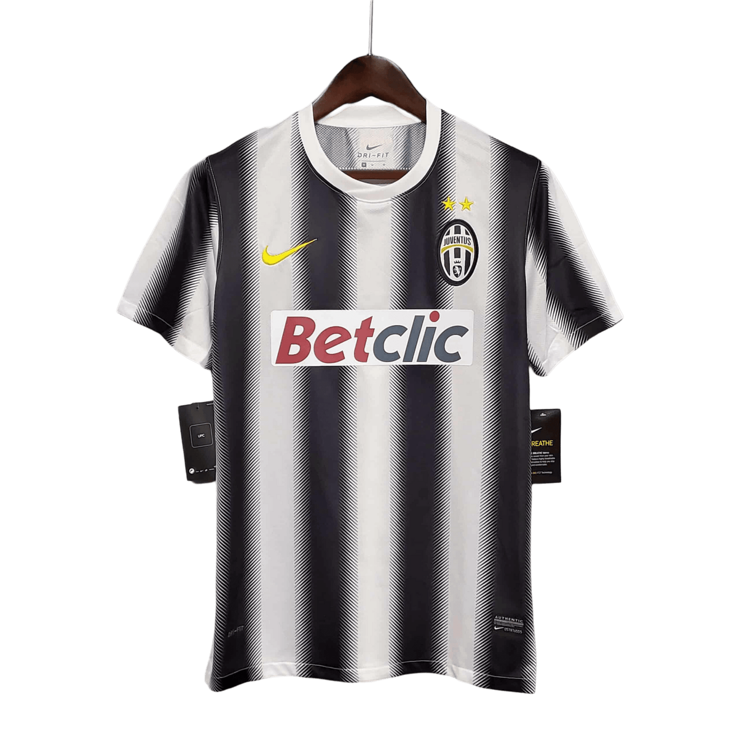 2010/2011 Juventus Retro Jersey - Betclic Home Edition at GoVintageJersey Store