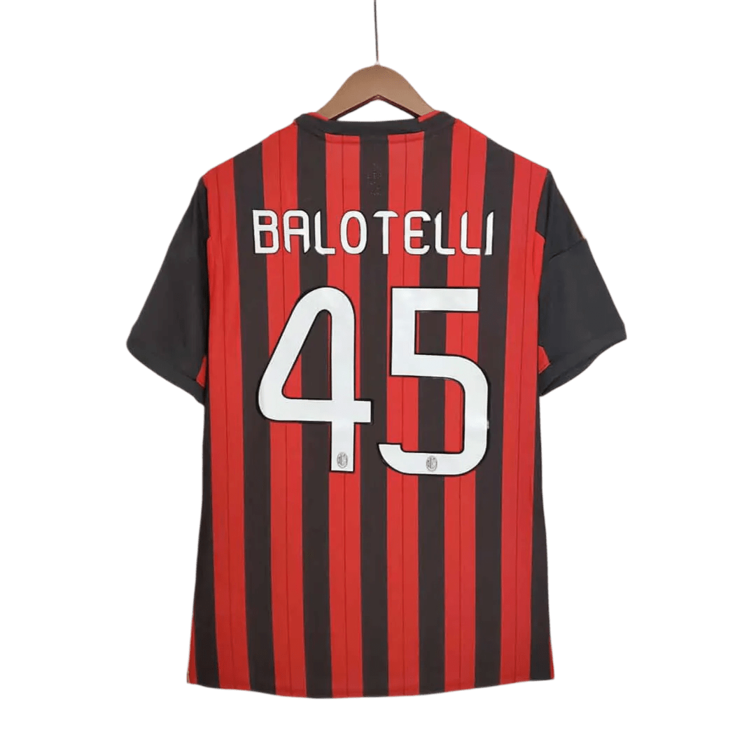 2013/2014 AC Milan Retro Football Shirt - Fly Emirates Home Edition at GoVintageJersey Store
