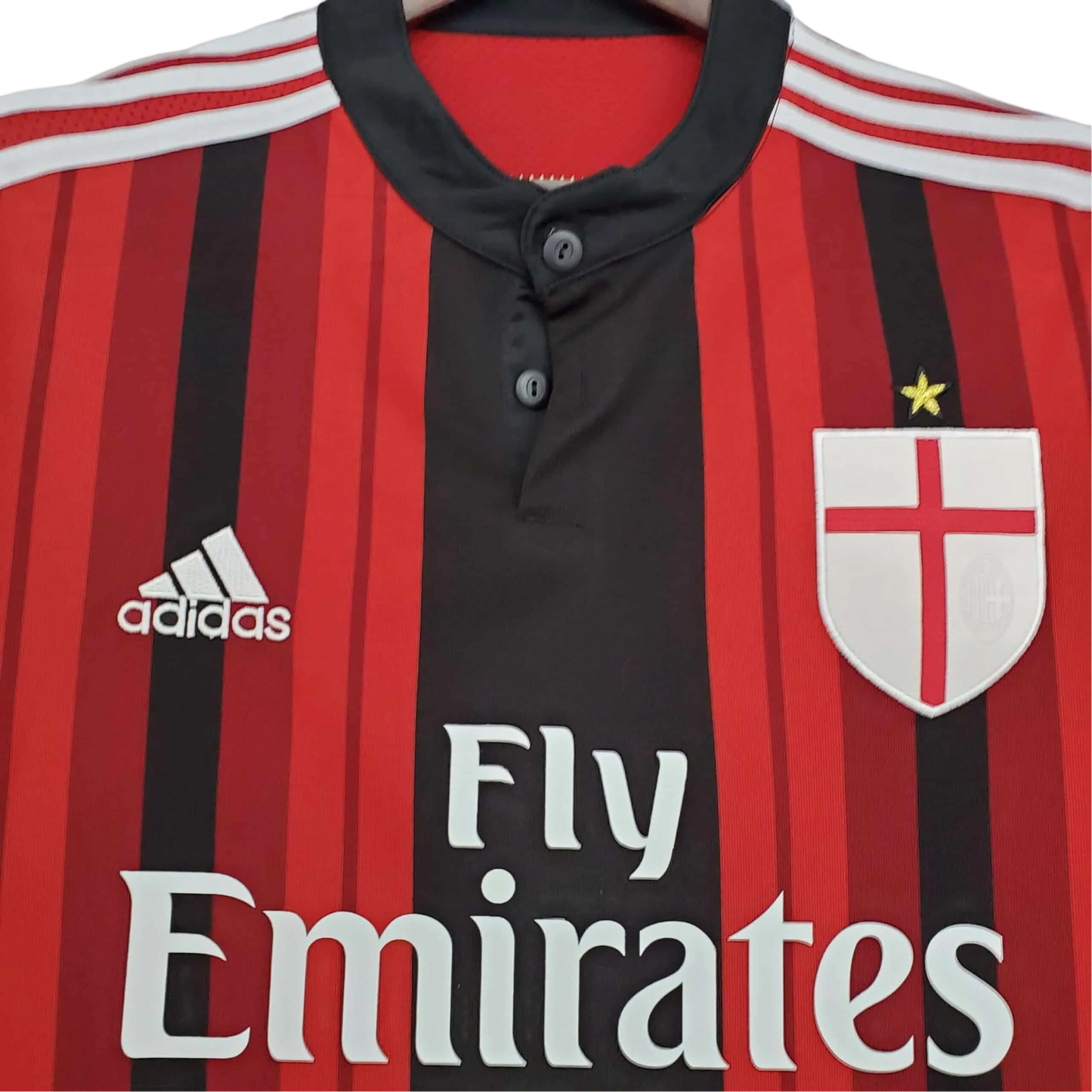 2014/2015 AC Milan Retro Kit - Fly Emirates Home Edition at GoVintageJersey Store