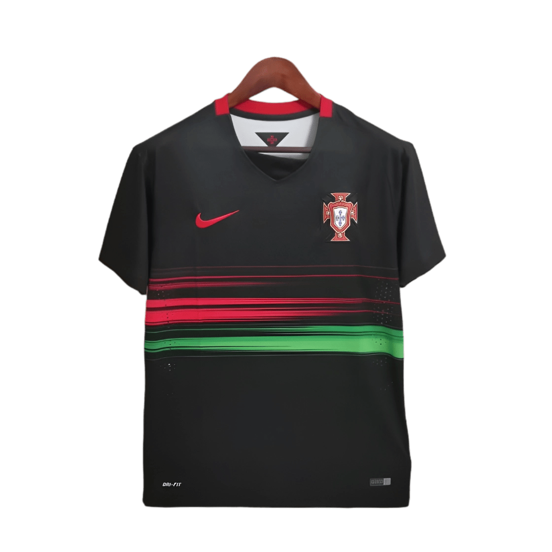 2015/2016 Portugal Away Black Retro Jersey - GovintageJersey