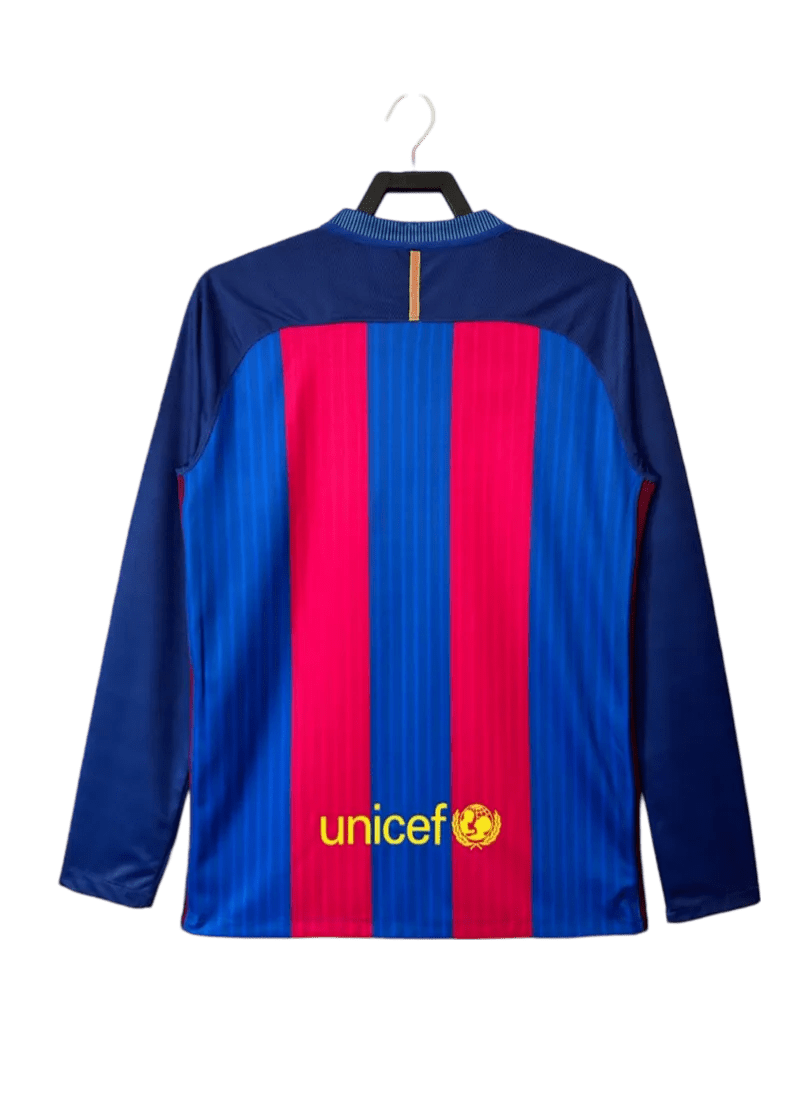 2016/2017 FC Barcelona Qatar Airways - Home Retro Kit - Long Sleeves - ClassicKits433 - GovintageJersey