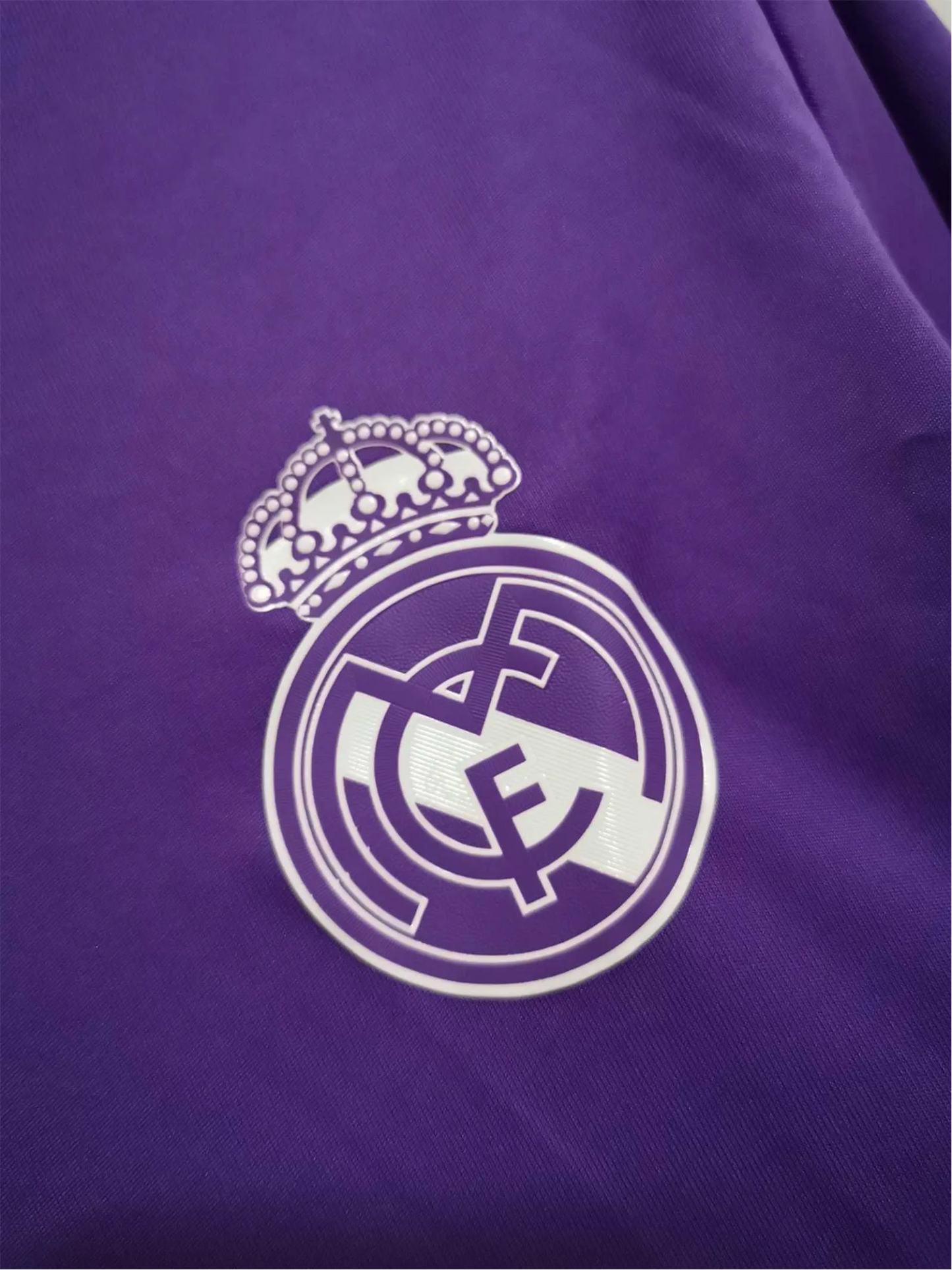 2016/2017 Real Madrid Fly Emirates - Away Purple Retro Kit - long sleeves - GovintageJersey
