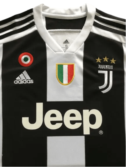 2018/2019 Juventus Retro Jersey - JEEP Home Edition at GoVintageJersey Store