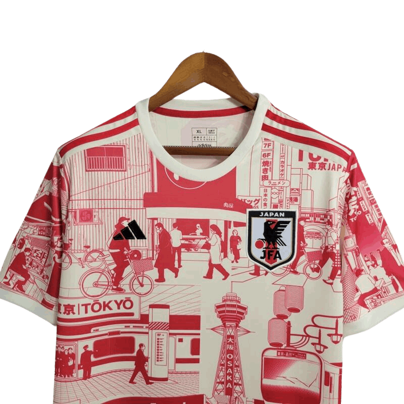 2023/2024 Japan White & Red Tokyo Jersey - Special Edition - GovintageJersey