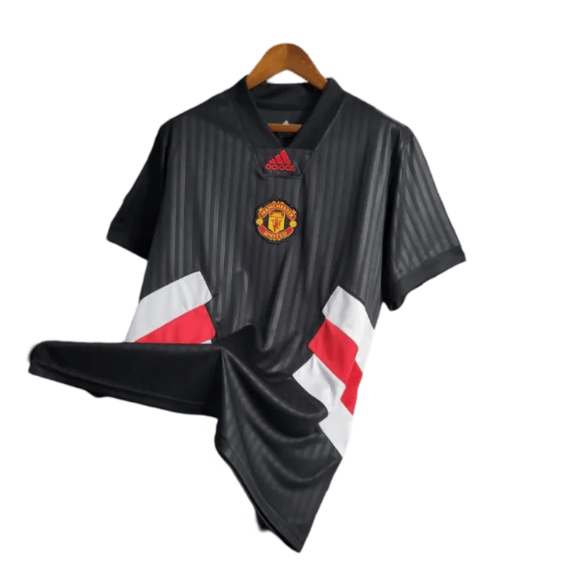 2023/2024 Manchester United Black Icon Embroidery Logo Jersey - Special Edition - GovintageJersey