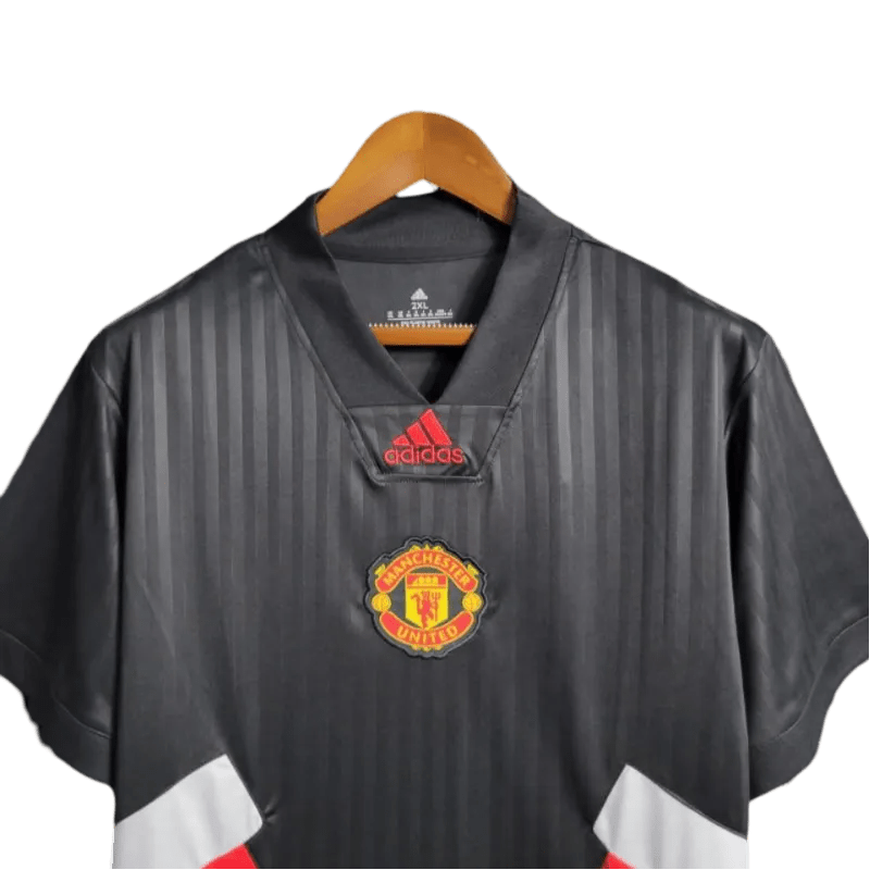 2023/2024 Manchester United Black Icon Embroidery Logo Jersey - Special Edition - GovintageJersey