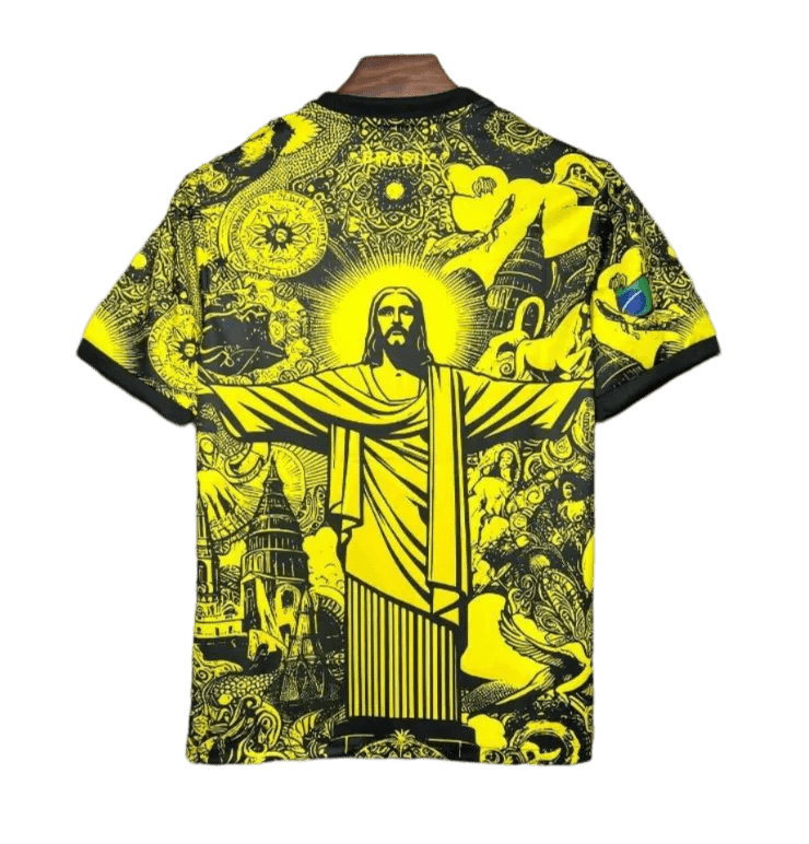 2024/2025 Brazil Jesus Yellow Limited Edition kit - Fan version - ClassicKits433 - GovintageJersey
