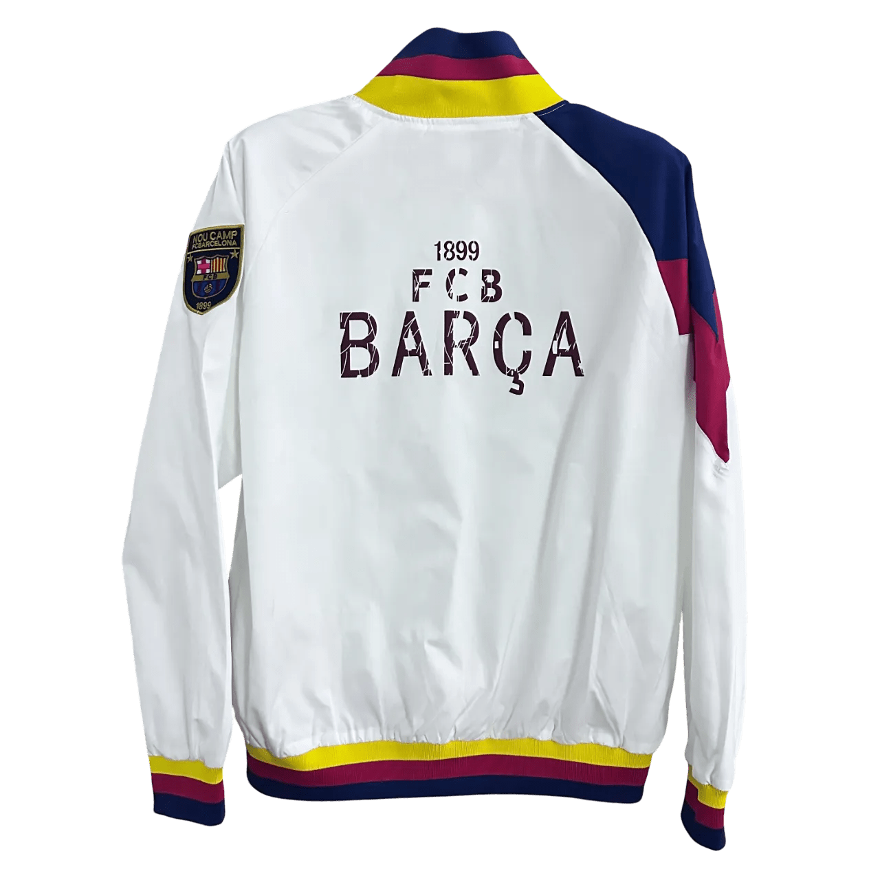 FC Barcelona White Jacket - GovintageJersey